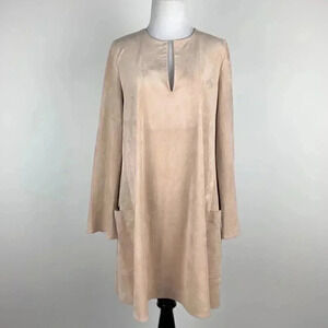 BcbgmaxAzria dress S 4 Beritt faux suede retro 70s